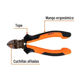  Alicates de corte diagonal 5" 1000v ComfortGrip CrVanadio Truper 102427 15.677966 Alicates de corte diagonal 5" 1000v ComfortGr