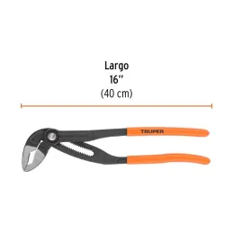  Alicates Pico Loro 16" Europeo Acarbono MangoPVC Truper 102485 62.711864 Alicates Pico Loro 16" Europeo Acarbono MangoPVC Trupe