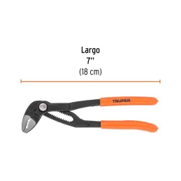  Alicates Pico Loro 7" Europeo Acarbono MangoPVC Truper 102482 22.033898 Alicates Pico Loro 7" Europeo Acarbono MangoPVC Truper 