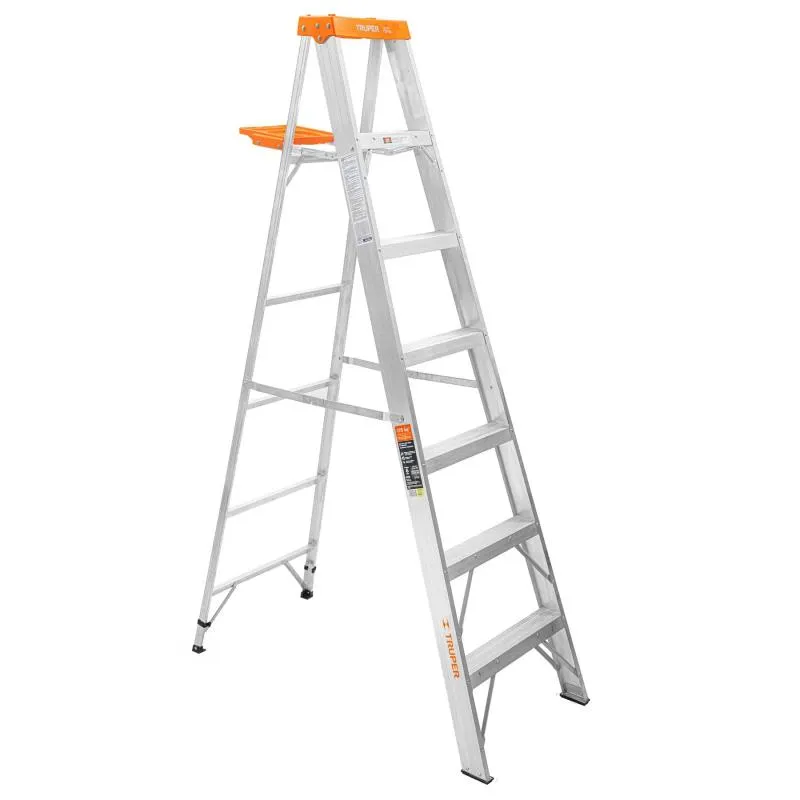Escaleras Tijera 6 Peldaños con Bandeja T2 Max3.4m P7.4kg EAluminio, Truper 16744 275.423729 Escaleras Tijera 6 Peldaños con Ba Escaleras Tijera 6 Peldaños con Bandeja T2 Max3.4m P7.4kg EAluminio, Truper 16744 275.423729 Escaleras Tijera 6 Peldaños con Ba