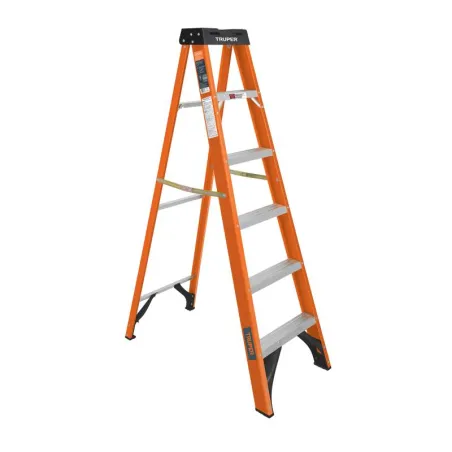  Escaleras de Tijera 5 Peldaños T2 Max3m P7.5kg FibraVidrio, Truper 100225 357.627119 Escaleras de Tijera 5 Peldaños T2 Max3m P7