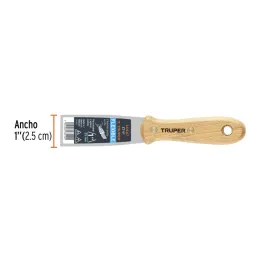  Espatula Flexible 1" Mango de Madera, acero alto carbono, Hoja Desbastada y Templada, ET-1F 14447 Truper 5.423729 Espatula Flex