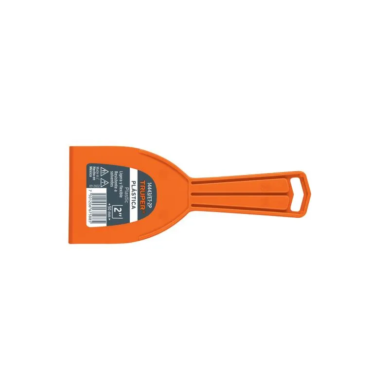 Espatula Plastica 2" Resistente a Solventes Ligeras Y flexible, en Polipropileno, ET-2P 14443 Truper 1.440678 Espatula Plastica Espatula Plastica 2" Resistente a Solventes Ligeras Y flexible, en Polipropileno, ET-2P 14443 Truper 1.440678 Espatula Plastica