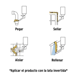  Espuma Expansiva Poliuretano 500ml Multiusos Ailan Sellan, Truper 10920 19.491525 Espuma Expansiva Poliuretano 500ml Multiusos 