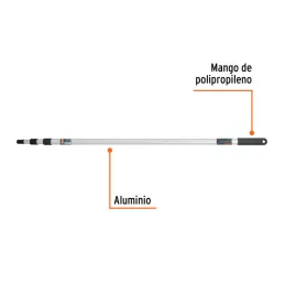  Extension de Aluminio Telescopica 2 Metros, para Rodillos, punta con rosca para rodillos y cepillos, EXTA-20 19216 Truper 13.55