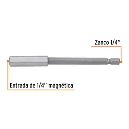 Extension magnetica 1/4" x100mm, estuche con 5 piezas, Truper 11871 13.983051 Extension magnetica 1/4" x100mm, estuche con 5 pi