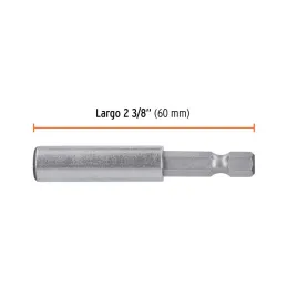  Extension magnetica 1/4" x60mm, estuche con 5 piezas, Truper 11867 10.508475 Extension magnetica 1/4" x60mm, estuche con 5 piez