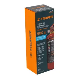  Extintor Recargable 0.5kg Portatil Inc. Polvo Tipo ABC, Casas Autos, Truper 101172 36.440678 Extintor Recargable 0.5kg Portatil