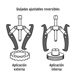  Extractor de Rodajes y Poleas 2 Patas, Apertura max 279mm Alcance max 280mm, EX-P2-10 14499 Truper 131.355932 Extractor de Roda