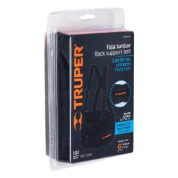  Faja con Tirantes y Cinturon ajustable Talla G 38-44, cierre con velcro, FAJA-LX 14217 Truper 23.728814 Faja con Tirantes y Cin