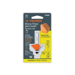  Fresas Chaflan 1-1/4" x15mm cRodaje, Truper 11468 21.186441 Fresas Chaflan 1-1/4" x15mm cRodaje, Truper 11468

Cuerpo de acero 