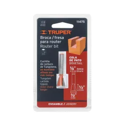  Fresas Cola de Pato 1/2" x12mm Truper 11475 8.898305 Fresas Cola de Pato 1/2" x12mm Truper 11475

Cuerpo de acero al cromo y cu