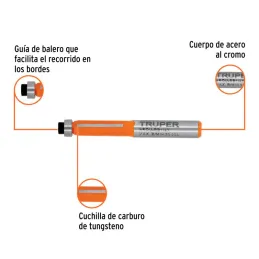  Fresas Corte Recto 1/4" x17mm cRodaje Truper 102720 15.084746 Fresas Corte Recto 1/4" x17mm cRodaje Truper 102720

Cuerpo de ac