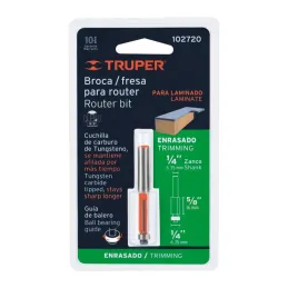  Fresas Corte Recto 1/4" x17mm cRodaje Truper 102720 15.084746 Fresas Corte Recto 1/4" x17mm cRodaje Truper 102720

Cuerpo de ac