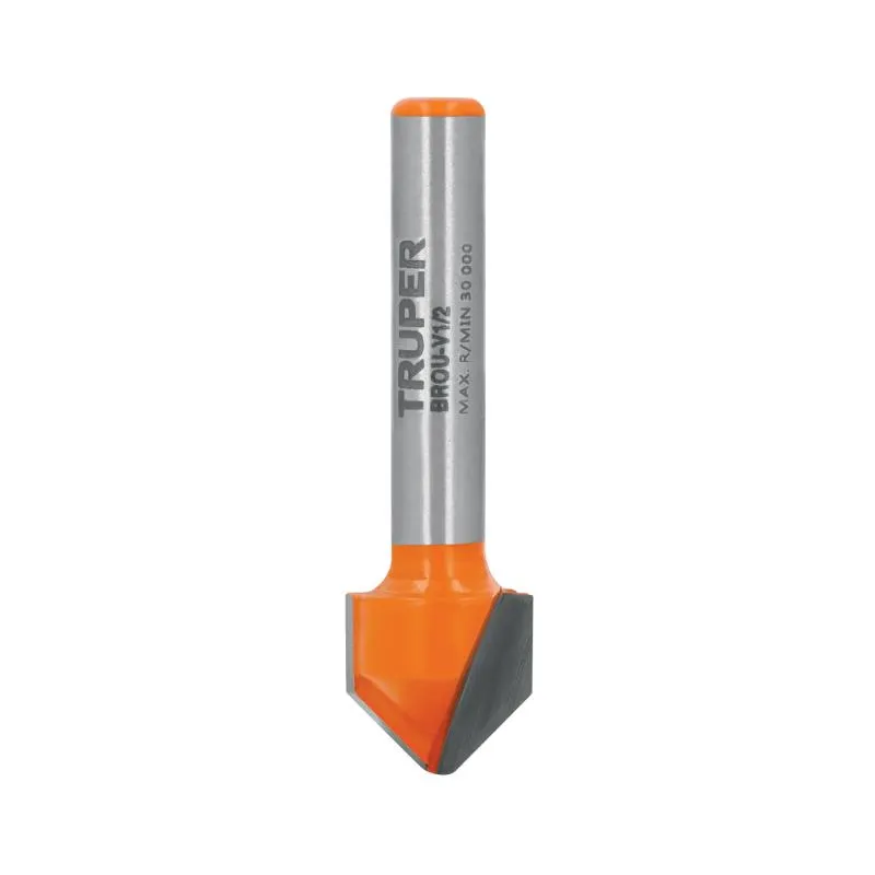 Fresas Corte V 1/2" x13mm Truper 11466 9.830508 Fresas Corte V 1/2" x13mm Truper 11466
Cuerpo de acero al cromo y cuchilla de Fresas Corte V 1/2" x13mm Truper 11466 9.830508 Fresas Corte V 1/2" x13mm Truper 11466
Cuerpo de acero al cromo y cuchilla de