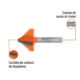  Fresas Corte V 1-1/8" x20mm Truper 102719 20.338983 Fresas Corte V 1-1/8" x20mm Truper 102719

Cuerpo de acero al cromo y cuchi