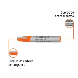  Fresas Media Caña 1/4" x10mm Truper 11460 7.966102 Fresas Media Caña 1/4" x10mm Truper 11460

Cuerpo de acero al cromo y cuchil