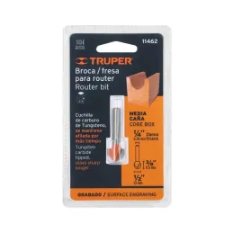  Fresas Media Caña 1/2" x10mm Truper 11462 7.966102 Fresas Media Caña 1/2" x10mm Truper 11462

Cuerpo de acero al cromo y cuchil
