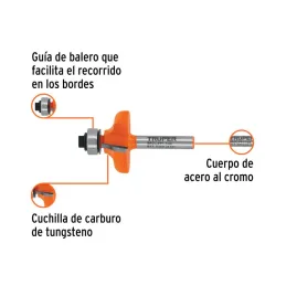  Fresas Pecho de Paloma 1-1/8" x13mm cRodaje Truper 102727 27.966102 Fresas Pecho de Paloma 1-1/8" x13mm cRodaje Truper 102727

