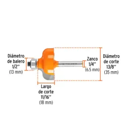  Fresas Pecho de Paloma 1-3/8" x18mm cRodaje Truper 11480 27.118644 Fresas Pecho de Paloma 1-3/8" x18mm cRodaje Truper 11480

Cu