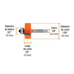  Fresas Rebajadora 1-1/4 x13mm cRodaje Truper 11477 21.186441 Fresas Rebajadora 1-1/4 x13mm cRodaje Truper 11477

Cuerpo de acer