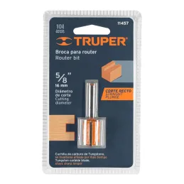  Fresas Recta de dos Filos 5/8" x20mm Truper 11457 13.050847 Fresas Recta de dos Filos 5/8" x20mm Truper 11457

Cuerpo de acero 