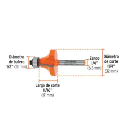  Fresas Redondeadoras 1-1/4" x17mm cRodaje Truper 11470 20.338983 Fresas Redondeadoras 1-1/4" x17mm cRodaje Truper 11470

Cuerpo