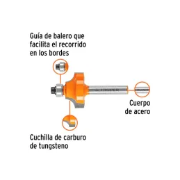  Fresas Redondeadoras 1" x14mm cRodaje, Truper 11472 16.101695 Fresas Redondeadoras 1" x14mm cRodaje, Truper 11472

Cuerpo de ac