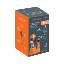  Gata de Botella 2 Toneladas, Con Tornillo de Extension, Altura Max 350 mm, GAT-2 14810 Truper 58.474576 Gata de Botella 2 Tonel