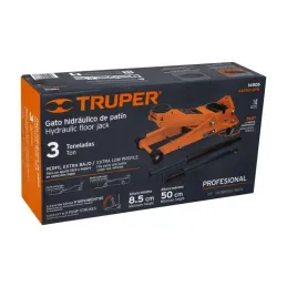  Gata Tipo Lagarto 3 T, Altura M 51cm M 8.5cm 34.5kg, con Elevacion Rapida, GAPRO-3PB, 14806 Truper 640.677966 Gata Tipo Lagarto