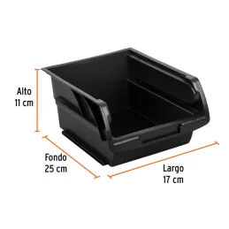  Gavetas Bandejas Apilables N3 25x17x11cm Polipropileno Truper 10890 6.525424 Gavetas Bandejas Apilables N3 25x17x11cm Polipropi