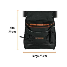  Portaherramientas 7 Compartimientos Poliester Forro PVC con cinturon, Truper 15312 30.508475 Portaherramientas 7 Compartimiento