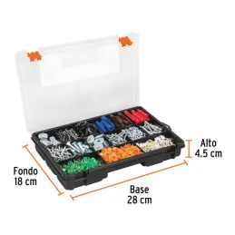  Organizador reforzado de Plastico 15 Compartimientos 28x18x4.5cm Truper 19896 5.847458 Organizador reforzado de Plastico 15 Com