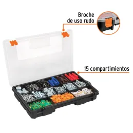  Organizador reforzado de Plastico 15 Compartimientos 28x18x4.5cm Truper 19896 5.847458 Organizador reforzado de Plastico 15 Com