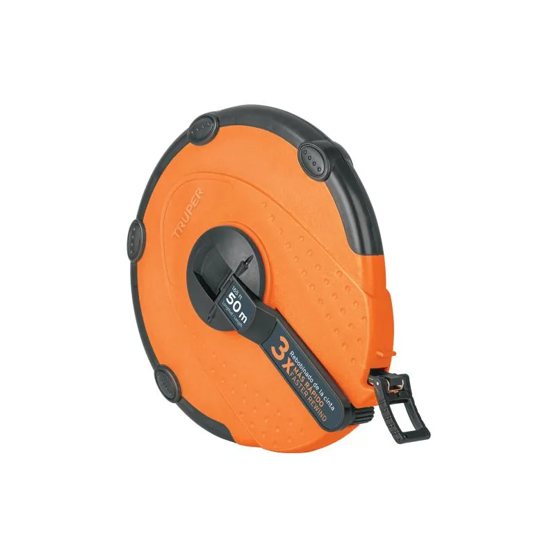 Wincha Fibra de Vidrio Carcasa Plastica 50 Metros, Carcasa ABS Cubierta con TPR, TP50ME 12640 Truper 49.152542 Wincha Fibra de Wincha Fibra de Vidrio Carcasa Plastica 50 Metros, Carcasa ABS Cubierta con TPR, TP50ME 12640 Truper 49.152542 Wincha Fibra de