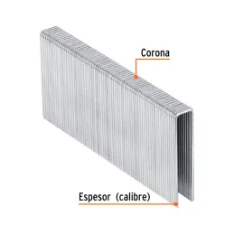  Grapas Corona 7/16" Calibre 16 L50mm Engrapadora Neumatica C1000u Truper 13349 23.728814 Grapas Corona 7/16" Calibre 16 L50mm E