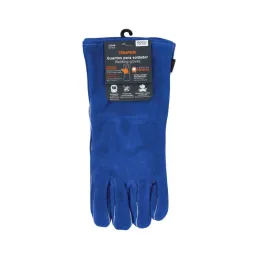  Guantes de Carnaza Unitalla Premium puño largo de seguridad, forro interno, para soldador, GU-SOL 15246 Truper 24.576271 Guante