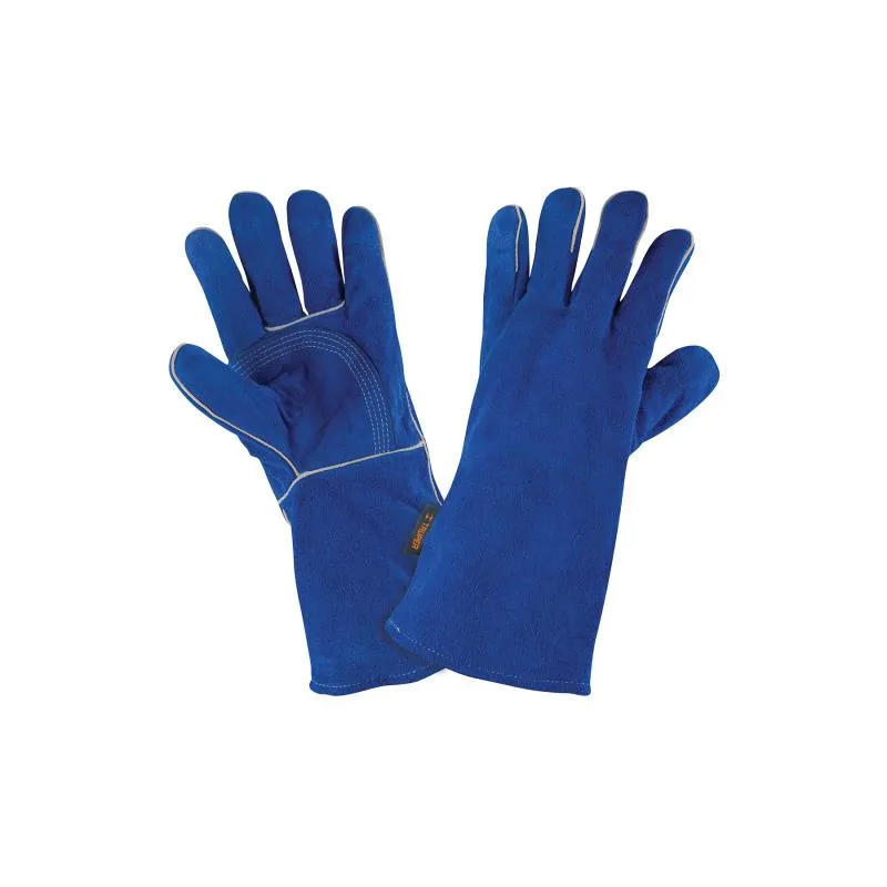  Guantes de Carnaza Unitalla Premium puño largo de seguridad, forro interno, para soldador, GU-SOL 15246 Truper 24.576271 Guante