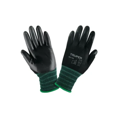 Guantes de Nylon Talla M recubierto de Nitrilo puño tejido, uso metalmecanica, GUX-NIT-M 13294 Truper 6.271186 Guantes de Nylon