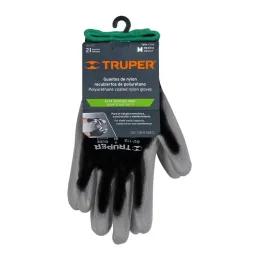  Guantes de Nylon Talla M recubierto de poliuretano puño tejido uso varios, GUX-MEC-M 13291 Truper 4.830508 Guantes de Nylon Tal