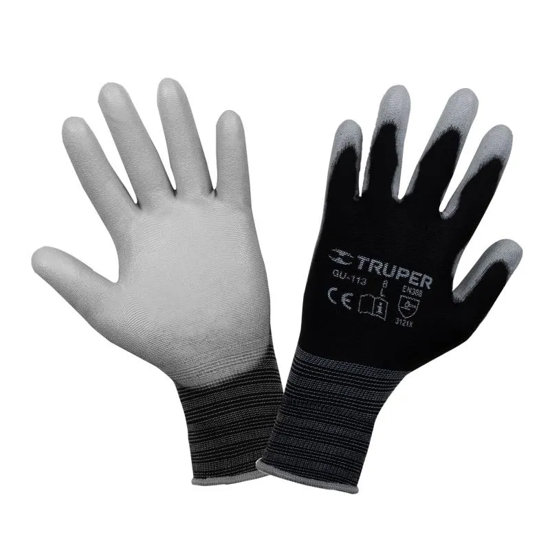 Guantes de Nylon Talla L recubierto de poliuretano puño tejido uso varios, GUX-MEC-L 13292 Truper 4.830508 Guantes de Nylon Tal Guantes de Nylon Talla L recubierto de poliuretano puño tejido uso varios, GUX-MEC-L 13292 Truper 4.830508 Guantes de Nylon Tal