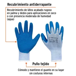  Guantes para Jardinero Talla M cubierto de latex puño tejido, GU-JAR-M 15266 Truper 6.525424 Guantes para Jardinero Talla M cub