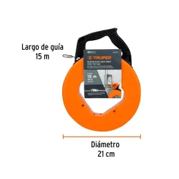 Guia pasa Cable 15 Metros, Guia acero SK5, Para jalar cable electricos y de Telecomunicaciones, GUIA-15 17751 Truper 44.067797 