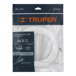  Guia pasa Cable de Nylon 20 Metros, para jalar cable electricos y de Telecomunicaciones, GNY-20 17757 Truper 10.254237 Guia pas