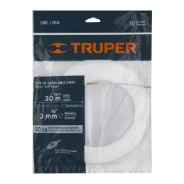  Guia pasa Cable de Nylon 30 Metros, para jalar cable electricos y de Telecomunicaciones, GNY-30 17758 Truper 13.559322 Guia pas