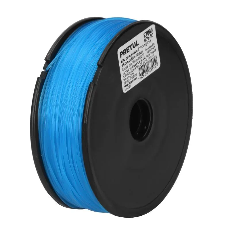  Hilo para Pesca 100m Calibre 0.9mm Tension 31.9kg, para Albañileria Pesca Plomeria, HIPE-90 27066 Truper 4.576271 Hilo para Pes