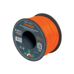 Hilo Redondo para desbrozadora 2.4mm x262M Carrete, HTR3-95 17643 Truper 49.152542 Hilo Redondo para desbrozadora 2.4mm x262M C