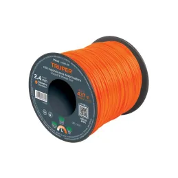Hilo Redondo para desbrozadora 2.4mm x437M Carrete, HTR5-95 17648 Truper 79.661017 Hilo Redondo para desbrozadora 2.4mm x437M C