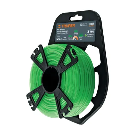 Hilo Redondo para desbrozadora 2mm x120M Blister, HLB-80 17608 Truper