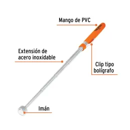 Iman Extensible, Levanta 3.6kg, Estension Min. 163mm Max. 630mm, Recupera Objetos, Clip Tipo Boligrafo, PICK-UPX 15325 Truper 2